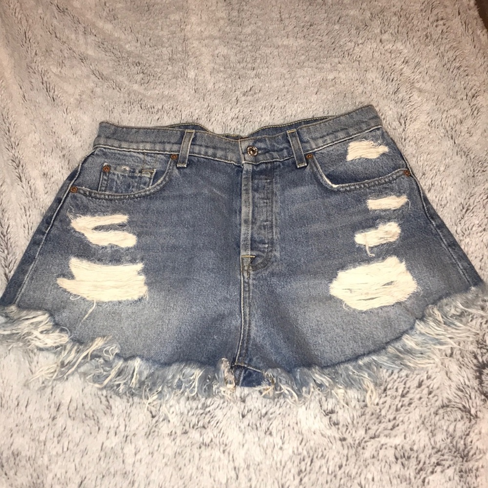 High Waisted Jean Shorts